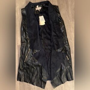 Philosophy faux leather vest New with tags small